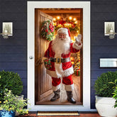Aperturee - Aperturee Indoor Room Santa Claus Merry Christmas Door Cover